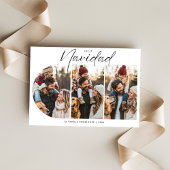 シンプルヒスパニッククリスマスフェリズNavidad写真赤 シーズンカード