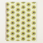 シンプルヒマワリ青黄花柄 プランナー手帳<br><div class="desc">ひまわりシンプル花</div>