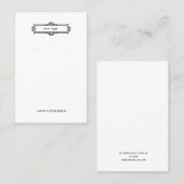 シンプルビクトリアンロゴ 名刺 (正面/裏面)