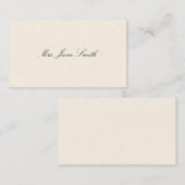 シンプルビクトリアン通話 コーリングカード (正面/裏面)