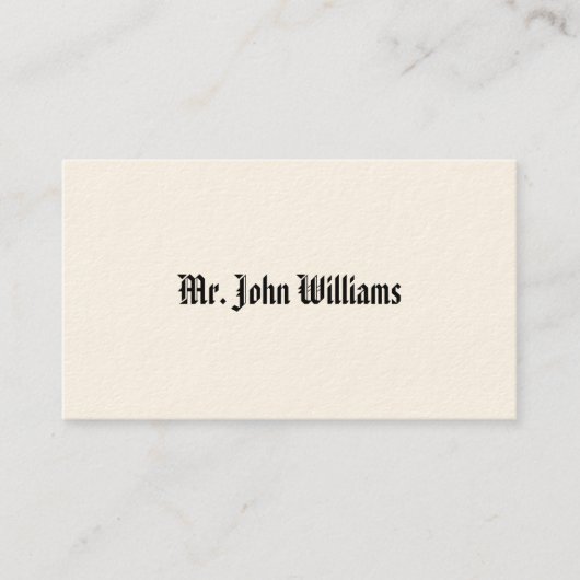 シンプルビクトリアン通話 コーリングカード (正面)