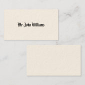 シンプルビクトリアン通話 コーリングカード (正面/裏面)