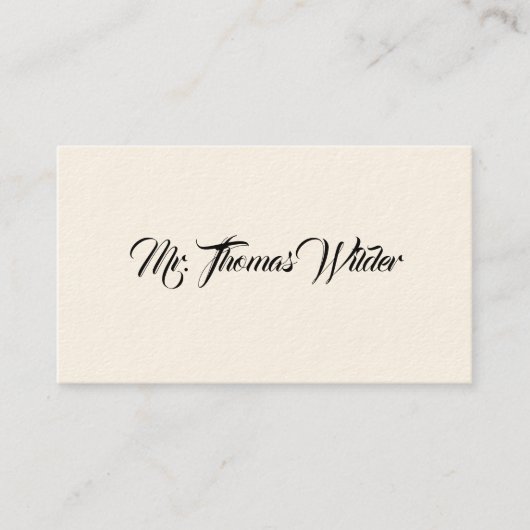 シンプルビクトリアン通話 コーリングカード (正面)