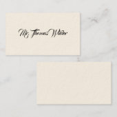 シンプルビクトリアン通話 コーリングカード (正面/裏面)