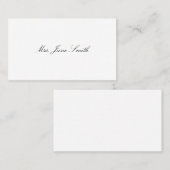 シンプルビクトリアン通話 コーリングカード (正面/裏面)