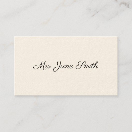 シンプルビクトリアン通話 コーリングカード (正面)