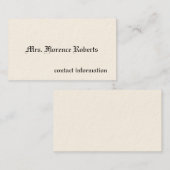 シンプルビクトリアン通話 コーリングカード (正面/裏面)