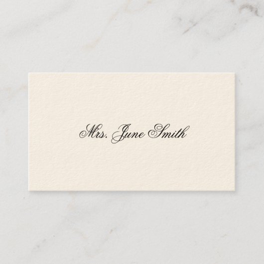 シンプルビクトリアン通話 コーリングカード (正面)