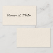 シンプルビクトリアン通話 コーリングカード (正面/裏面)