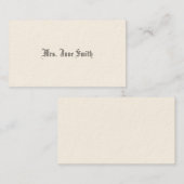 シンプルビクトリアン通話 コーリングカード (正面/裏面)