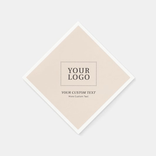 シンプルビジカスタムュのロゴプロモーション スタンダードカクテルナプキン (角)