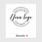 シンプルビジネスのロゴプロモーション用ウォーターボトル シール (シート)