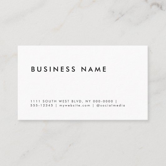 シンプルビジネスの複数日付の最小化 予約カード (正面)