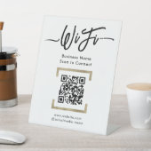 シンプルビジネスゲストWifiペデスタルサイン 台座サイン (インサイチュ)