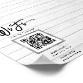 シンプルビジネスゲストWifi ポスター (角)