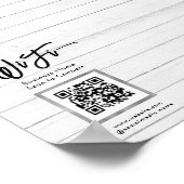 シンプルビジネスゲストWifi ポスター (角)