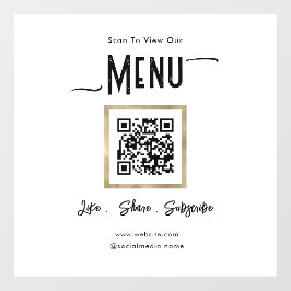 シンプルビジネスメニュー接続ウィンドウの固定 ウィンドウサイン