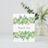 シンプルビジネスユーカリフローラサンキューカード サンキューカード (スタンド正面)