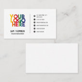 シンプルビジネスロゴのソーシャルメディアのアイコン 名刺 (正面/裏面)