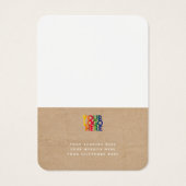 シンプルビジネスロゴクラフトネックレスディスプレイカード (裏面)