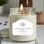 シンプルビジネスロゴタイポグラフィ製品ラベル シール