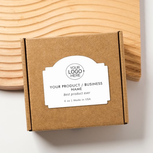 シンプルビジネスロゴタイポグラフィ製品ラベル シール