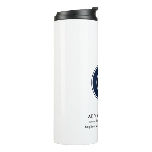 シンプルビジネスロゴ企業のイベントカスタム タンブラー (回転左)