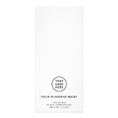 シンプルビジネスロゴ価格表ラックカード ラックカード (裏面)