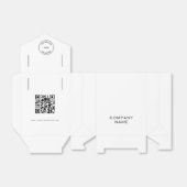 シンプルビジネスロゴQRコード任意の色マーケティング フェイバーボックス (折り畳みなし)