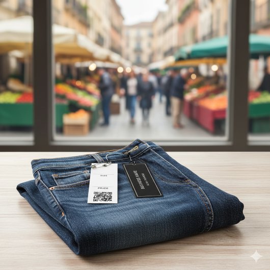 シンプルビジネスロゴQRコード表示価格ラベル