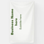 シンプルビジネス名前の追加文字q rコード 横断幕 (縦)