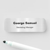 シンプルビジネス従業員クラシック名タグ 名札 (インサイチュ)