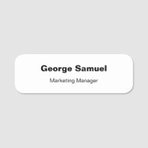 シンプルビジネス従業員クラシック名タグ