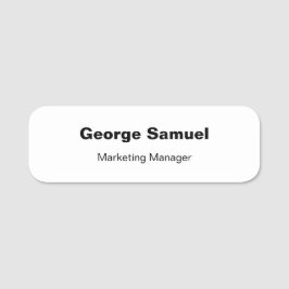 シンプルビジネス従業員クラシック名タグ 名札