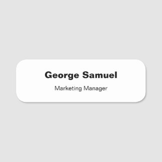 シンプルビジネス従業員クラシック名タグ 名札