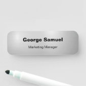 シンプルビジネス従業員クラシック名タグ 名札 (インサイチュ)