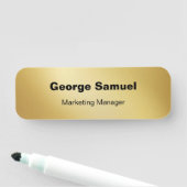 シンプルビジネス従業員クラシック名タグ 名札 (インサイチュ)