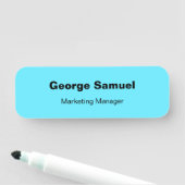 シンプルビジネス従業員クラシック名タグ 名札 (インサイチュ)