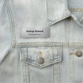 シンプルビジネス従業員クラシック名タグ 名札 (インサイチュ)