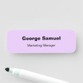 シンプルビジネス従業員クラシック名タグ 名札 (インサイチュ)