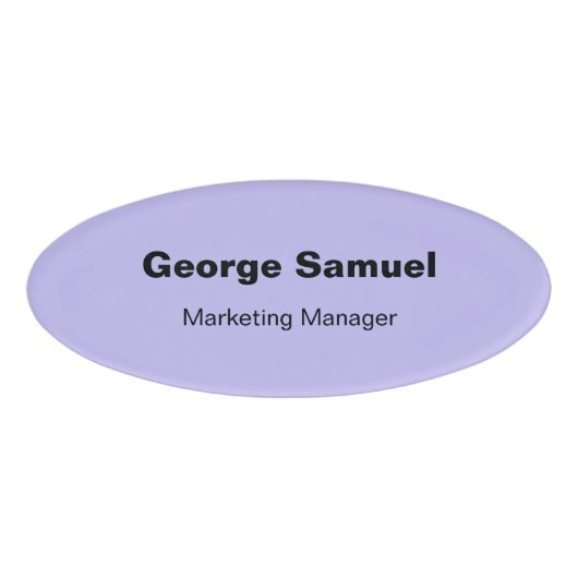 シンプルビジネス従業員名タグ 名札 (正面)