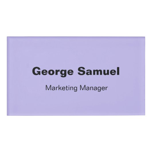 シンプルビジネス従業員名タグ 名札 (正面)