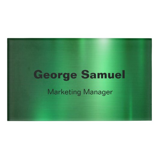 シンプルビジネス従業員名タグ 名札 (正面)