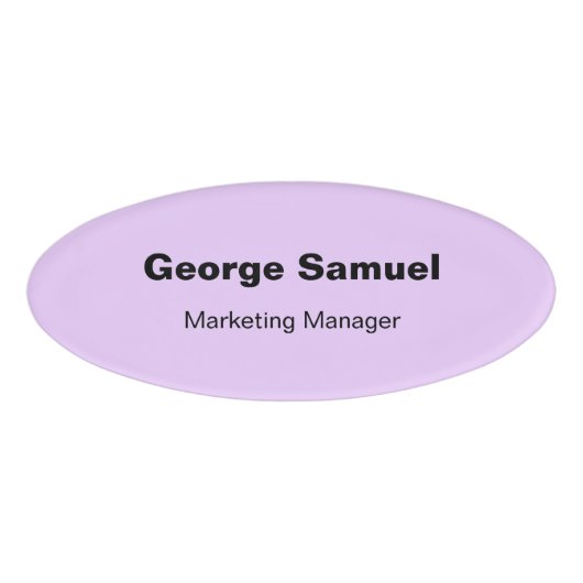 シンプルビジネス従業員名タグ 名札 (正面)