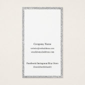 シンプルビジネス用イヤリング表示カスタムロゴ銀 (裏面)