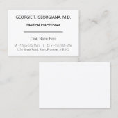 シンプルビジミニマルネスカード 名刺 (正面/裏面)