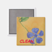 「シンプルビンカ」クリーン食洗機状態磁石 マグネット (正面/裏面)