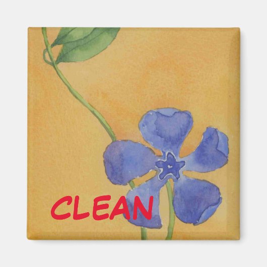 「シンプルビンカ」クリーン食洗機状態磁石 マグネット (正面)