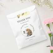 シンプルビーグル結婚ドッグズサンキューフェイバーバッグ フェイバーバッグ (封をした状態)