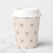 シンプルビージョミニマルンのロゴパターン 紙コップ (裏面)